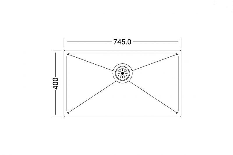 ابعادسینک ظرفشویی زیرکارلتو کد TM-16