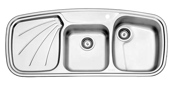 سینک ظرفشویی روکار استیل البرز مدل 614
