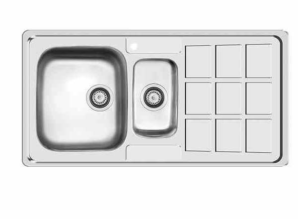 سینک ظرفشویی دو لگن کن - CAN مدل 7033