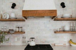 نمای زیبای هود آشپزخانه استیل البرز
