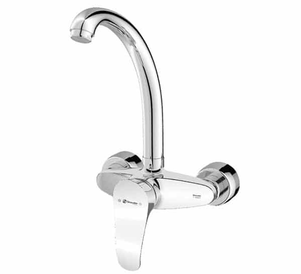 شیر سینک ظرفشویی دیواری شودر مدل لرد کروم