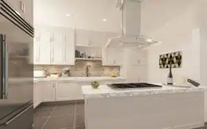 هود آشپزخانه شومینه ای خمیده